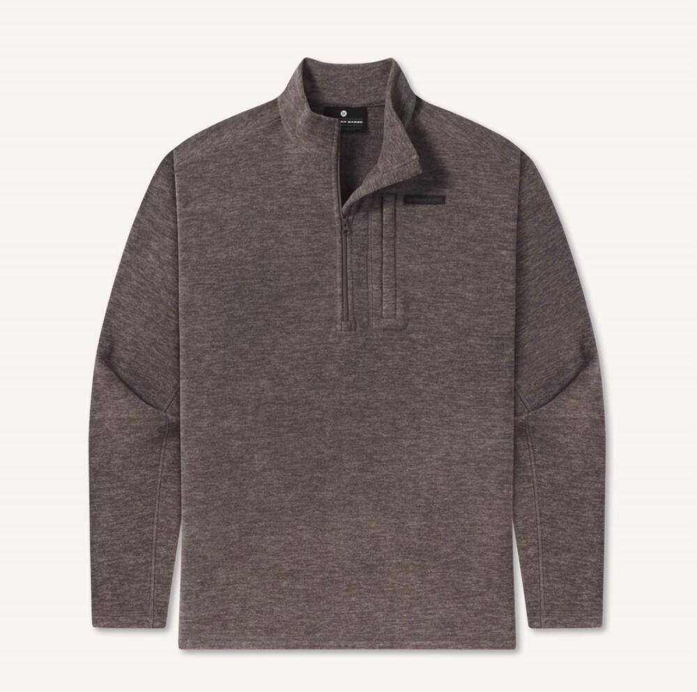 NEW SOUTHERN MARSH men's maple grove brushed pullover in grey